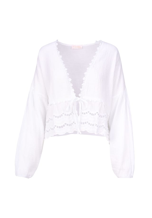 Блузка Laura muslin из муслина с кружевом и завязкой – в стиле бохо весна/лето Seasons Of April, белый
Блузка Laura muslin из муслина с кружевом и завязкой – в стиле бохо весна/лето Seasons Of April, белый