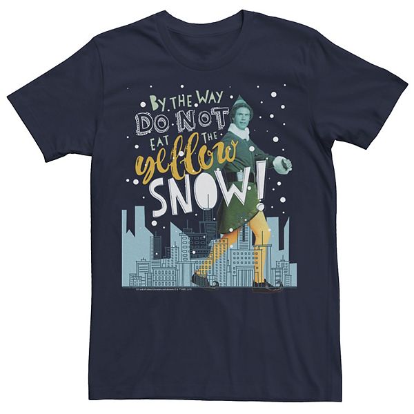 Футболка с принтом Big & tall elf buddy "by the way don't eat the yellow snow!" skyline Licensed Character
Футболка с принтом Big & tall elf buddy "by the way don't eat the yellow snow!" skyline Licensed Character