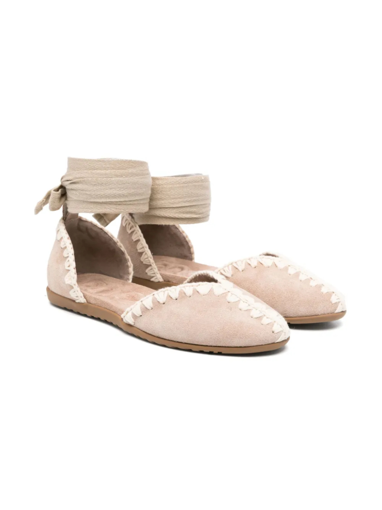 Балетки с отделкой обметочным швом Mou Kids, нейтральный
Балетки с отделкой обметочным швом Mou Kids, нейтральный