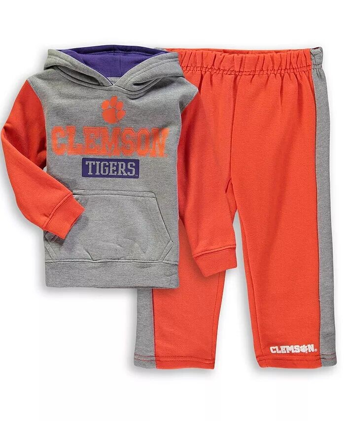 Комплект из флисовой толстовки и брюк с капюшоном и брюками Clemson Tigers Back To School для мальчиков для маленьких мальчиков: серый, оранжевый Colosseum, серый
Комплект из флисовой толстовки и брюк с капюшоном и брюками Clemson Tigers Back To School для мальчиков для маленьких мальчиков: серый, оранжевый Colosseum, серый