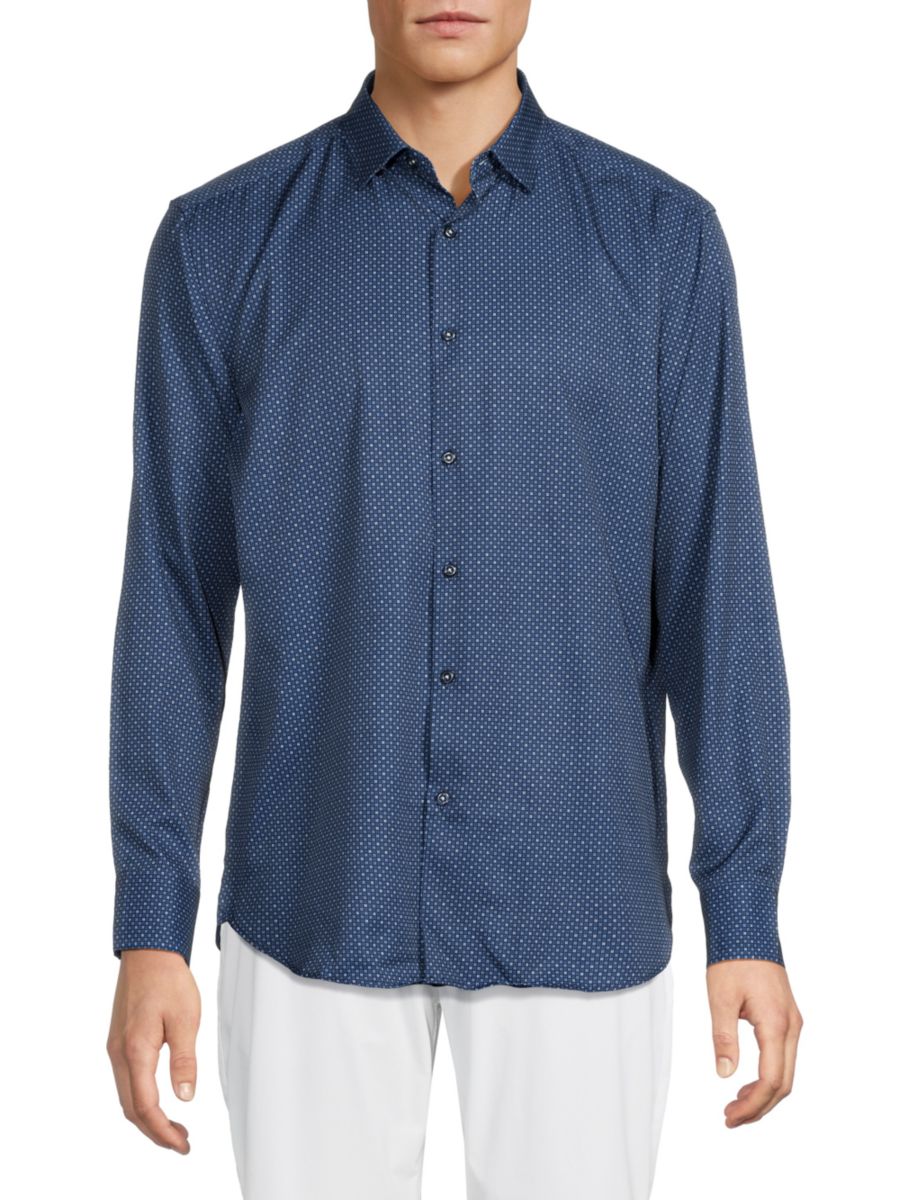 Спортивная рубашка в горошек American Heritage, темно-синий
Спортивная рубашка в горошек American Heritage, темно-синий