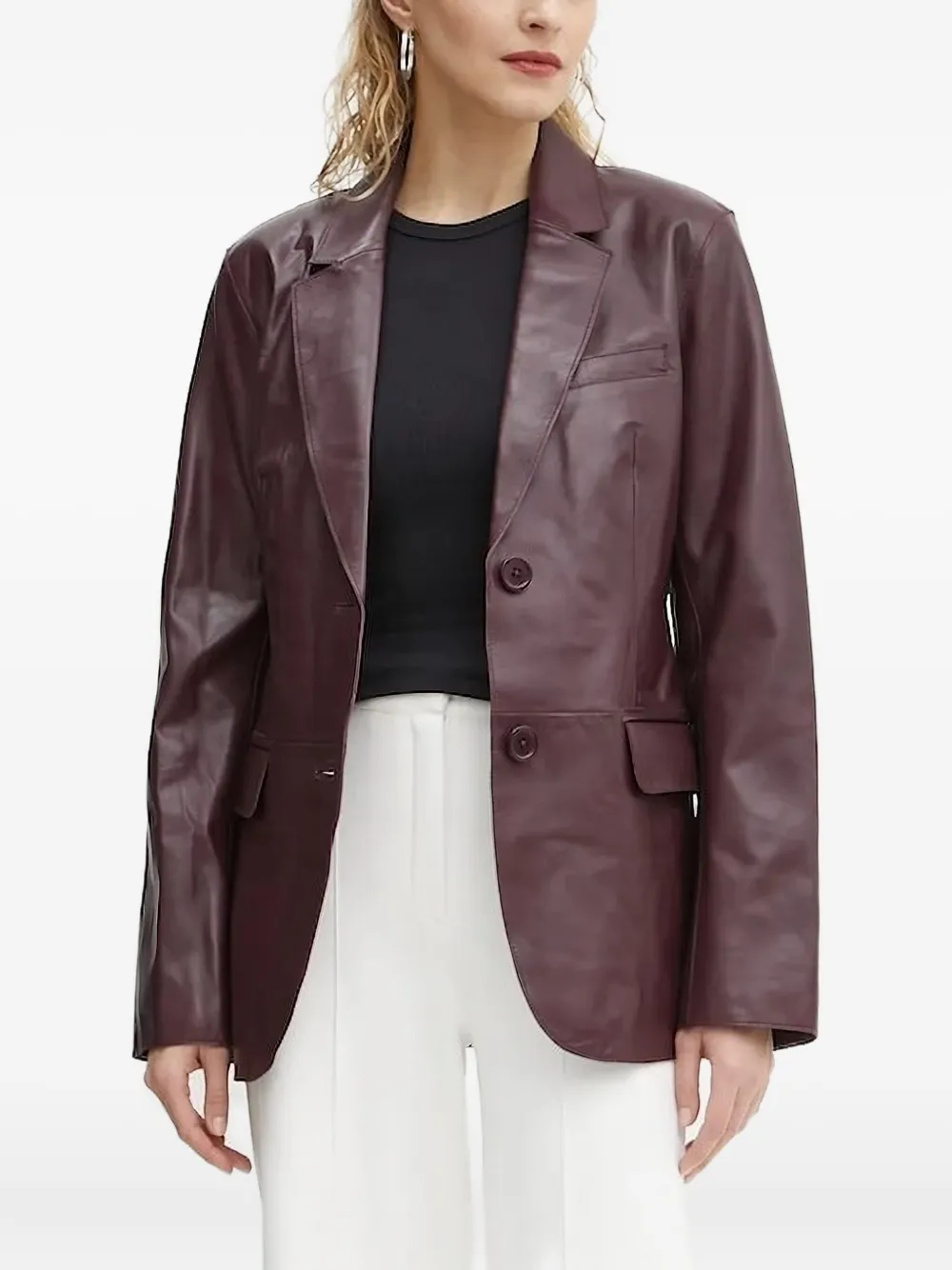 Однобортный пиджак с застежкой на пуговицы STAND STUDIO, красный
Однобортный пиджак с застежкой на пуговицы STAND STUDIO, красный