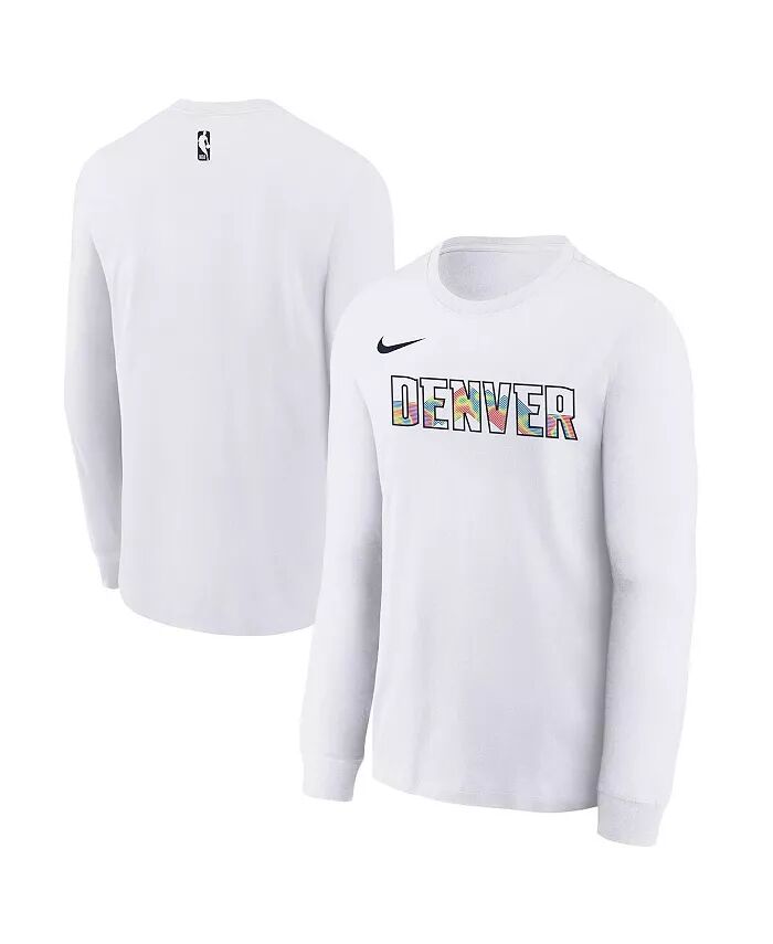 Футболка с длинным рукавом с надписью Big Boys and Girls White Denver Nuggets 2024/25 City Edition Wordmark Performance Nike
Футболка с длинным рукавом с надписью Big Boys and Girls White Denver Nuggets 2024/25 City Edition Wordmark Performance Nike