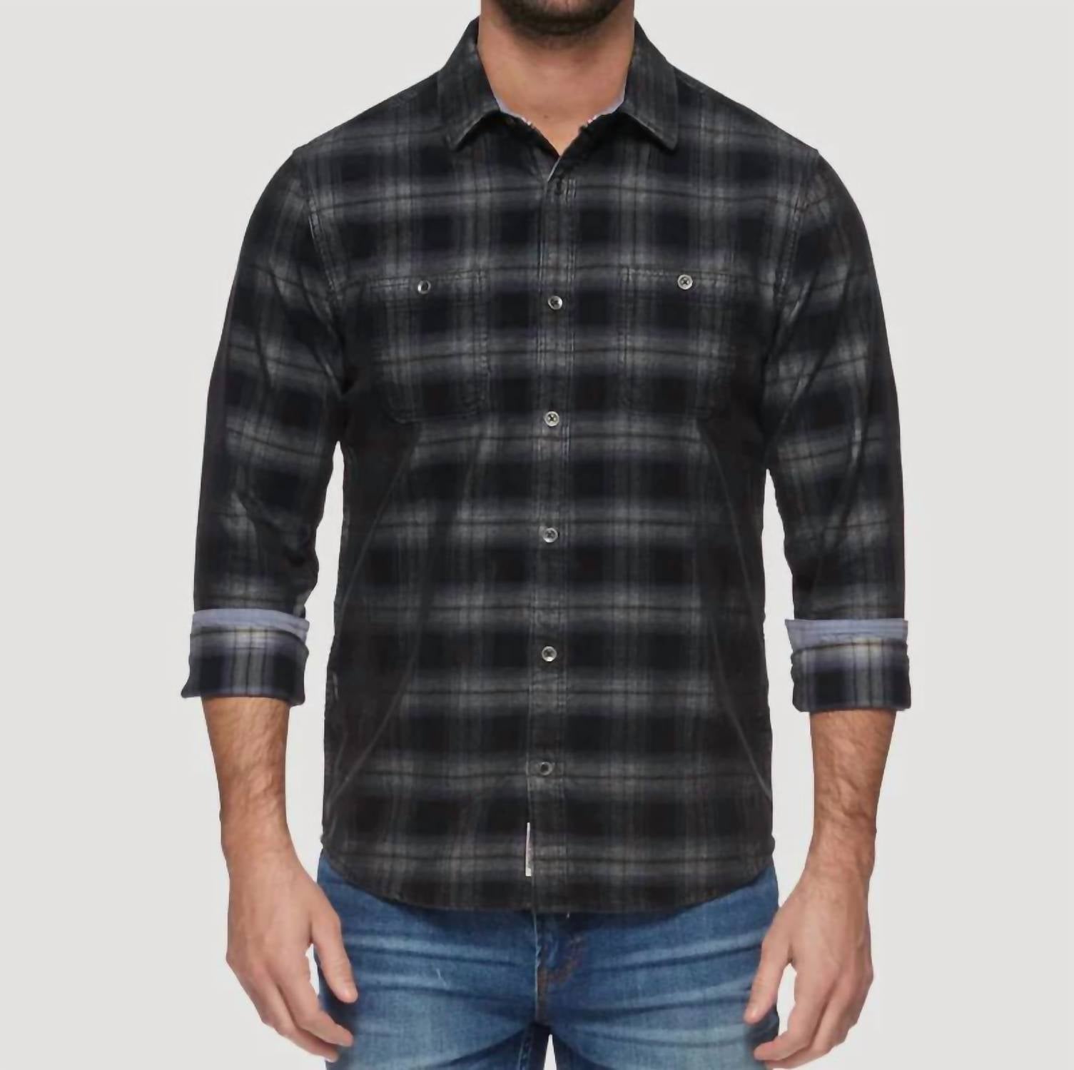 Рубашка из вельвета Herod Vintage Wash черного/угольного цвета Flags & Anthem
Рубашка из вельвета Herod Vintage Wash черного/угольного цвета Flags & Anthem