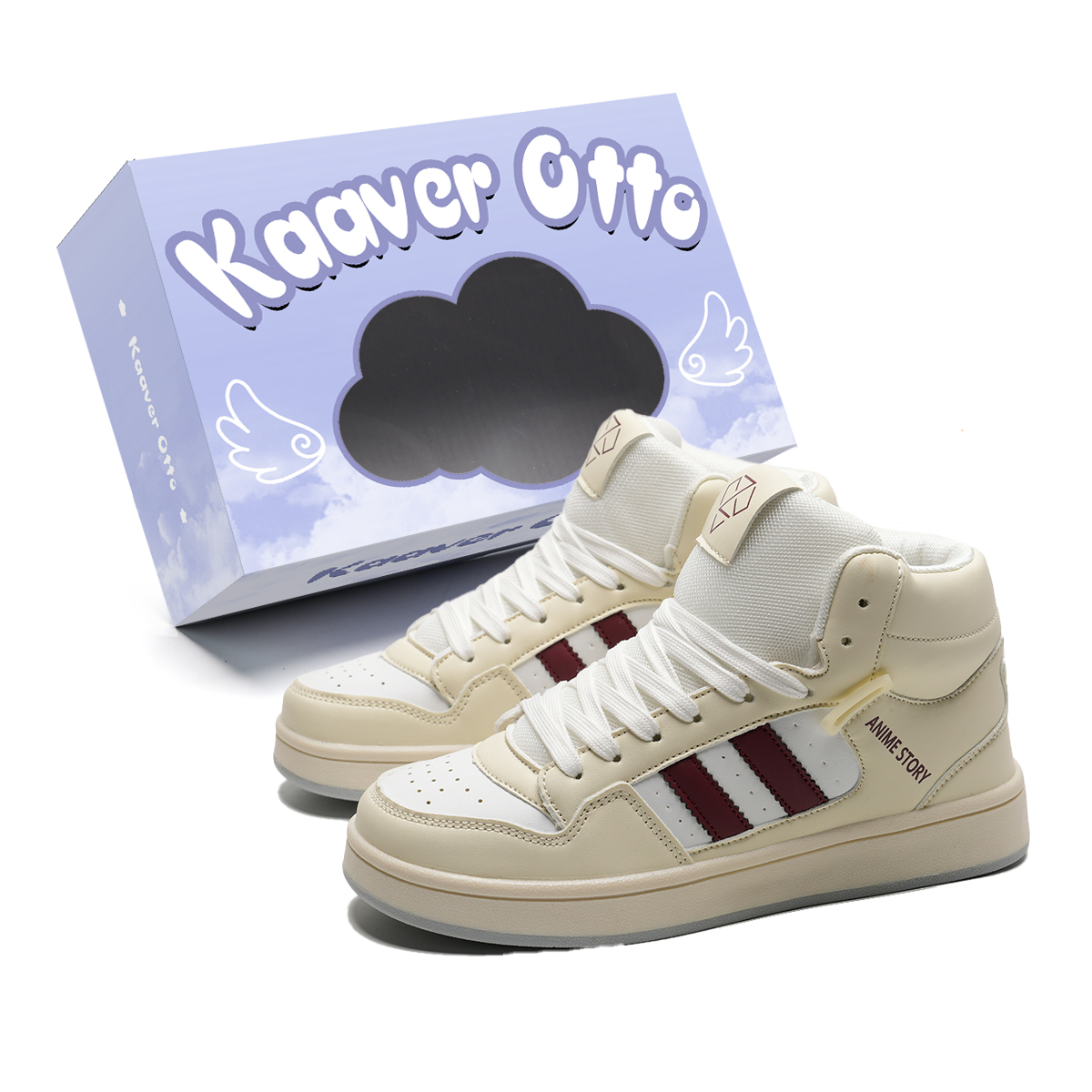 KAAVER OTTO Высокие скейтерские кроссовки унисекс градиент бело-синие бежево-бордовые, цвет Beige Burgundy
KAAVER OTTO Высокие скейтерские кроссовки унисекс градиент бело-синие бежево-бордовые, цвет Beige Burgundy