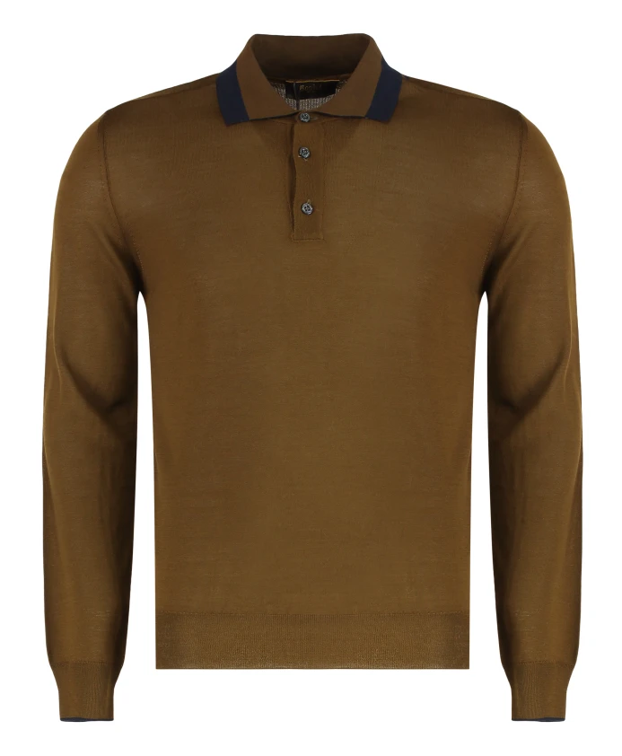 Хлопковая вязаная рубашка-поло Terence Moorer, коричневый
Хлопковая вязаная рубашка-поло Terence Moorer, коричневый