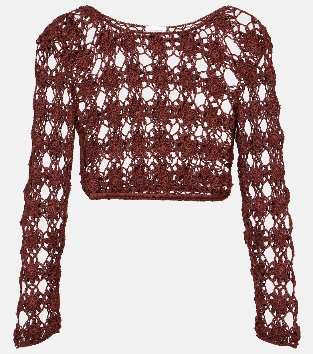 Белла укороченный топ из хлопка крючком Anna Kosturova, Chocolate Brown
Белла укороченный топ из хлопка крючком Anna Kosturova, Chocolate Brown