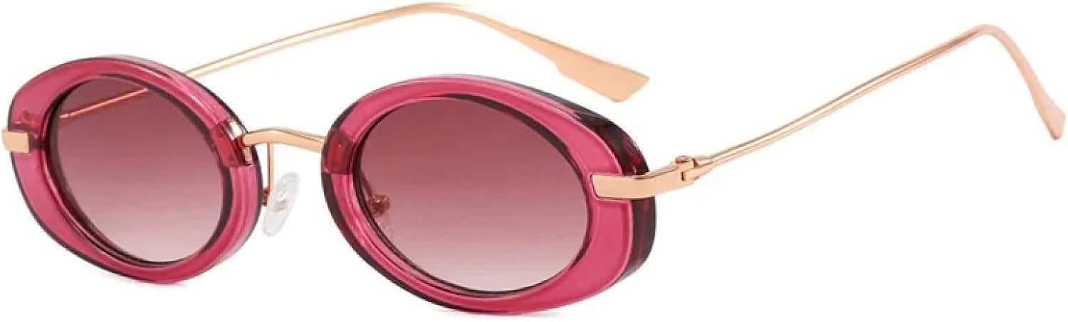 Солнцезащитные очки с защитой от УФ-излучения UV400 | Овальная металлическая оправа | Для женщин и мужчин | Для занятий спортом на открытом воздухе и вождения DSVIGF, Purple Red
Солнцезащитные очки с защитой от УФ-излучения UV400 | Овальная металлическая оправа | Для женщин и мужчин | Для занятий спортом на открытом воздухе и вождения DSVIGF, Purple Red