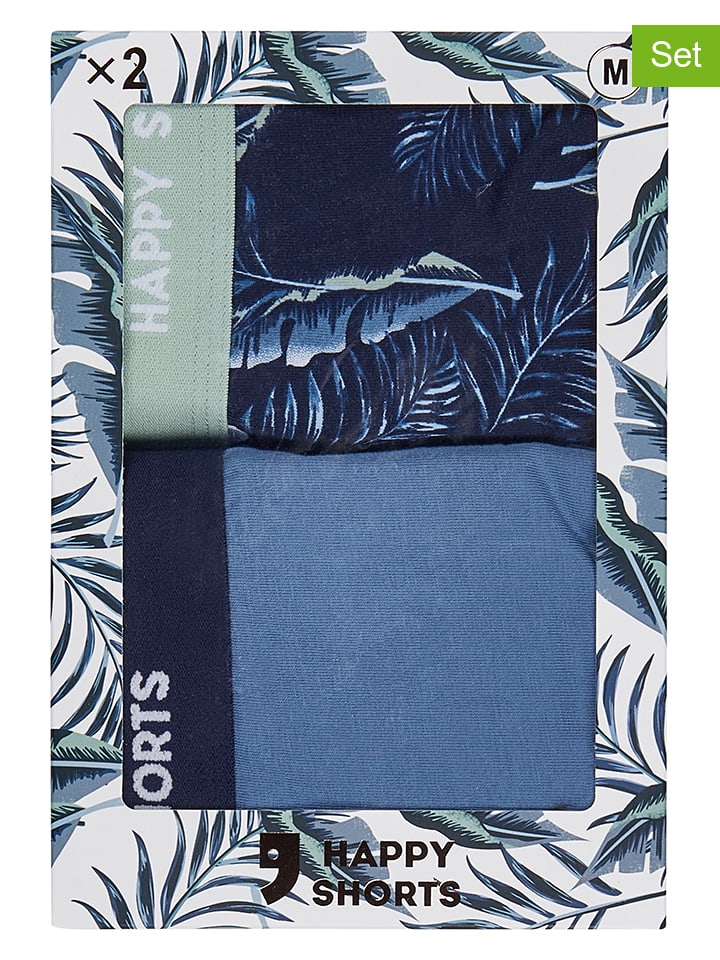 Happy Shorts Комплект из 2 штук: боксерские шорты темно-синего/синего цвета
Happy Shorts Комплект из 2 штук: боксерские шорты темно-синего/синего цвета