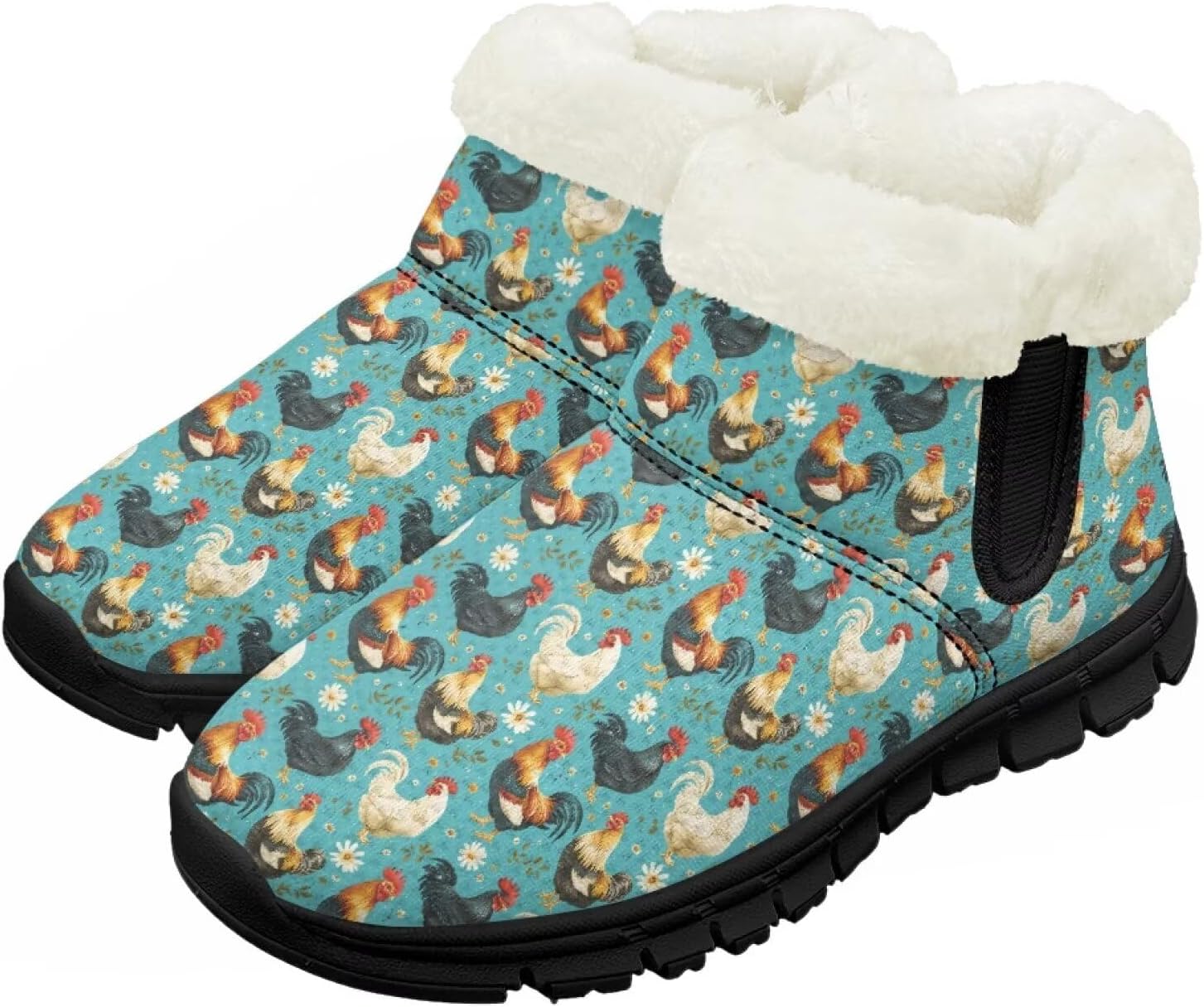 Детские зимние сапожки для мальчиков и девочек, утепленные искусственным мехом, ботильоны до щиколотки с противоскользящей подошвой для малышей, детей младшего и старшего возраста Chririnla, Cute Rooster & Hen Print
Детские зимние сапожки для мальчиков и девочек, утепленные искусственным мехом, ботильоны до щиколотки с противоскользящей подошвой для малышей, детей младшего и старшего возраста Chririnla, Cute Rooster & Hen Print