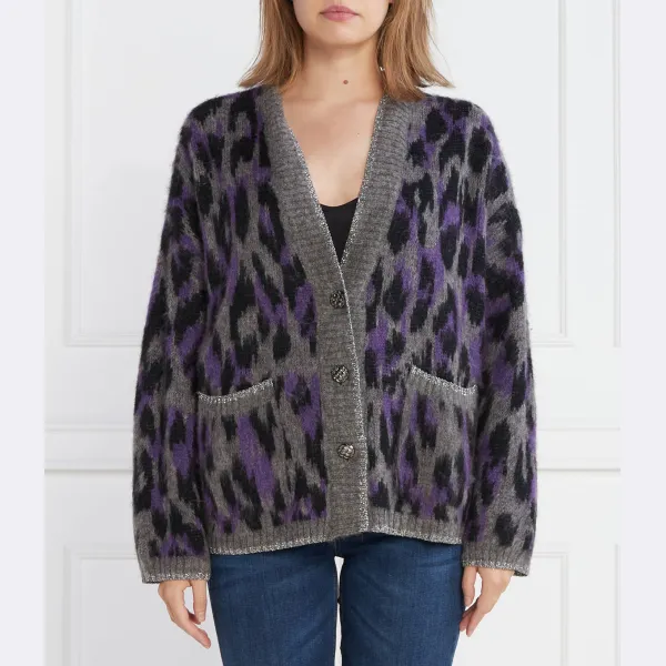 Кардиган классического кроя с добавлением шерсти Liu Jo, серый
Кардиган классического кроя с добавлением шерсти Liu Jo, серый