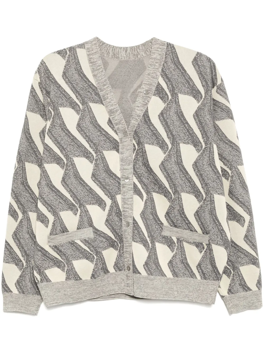 Кардиган с узором JNBY, серый 
Кардиган с узором JNBY, серый