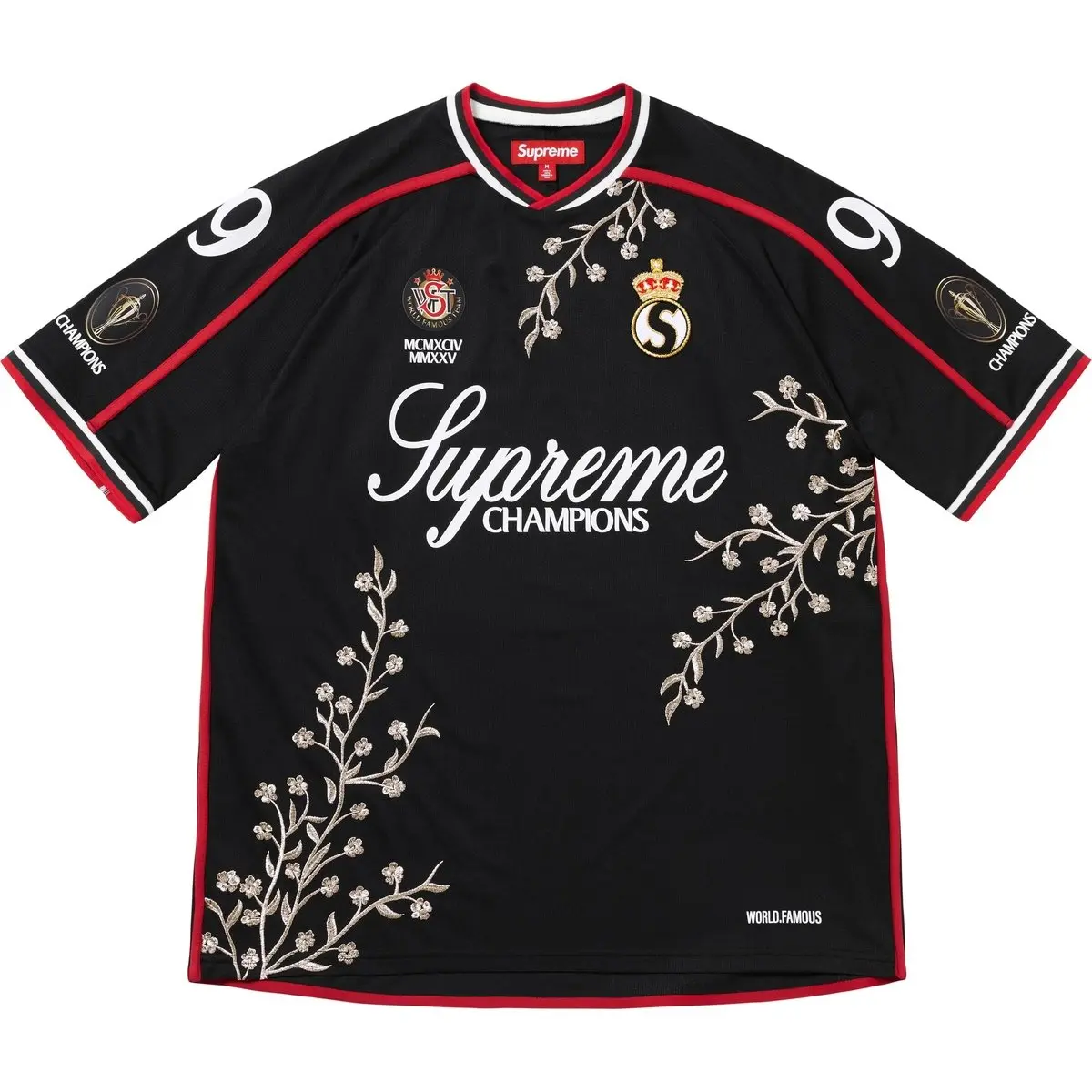 Футболка с цветочным принтом Supreme, черный
Футболка с цветочным принтом Supreme, черный