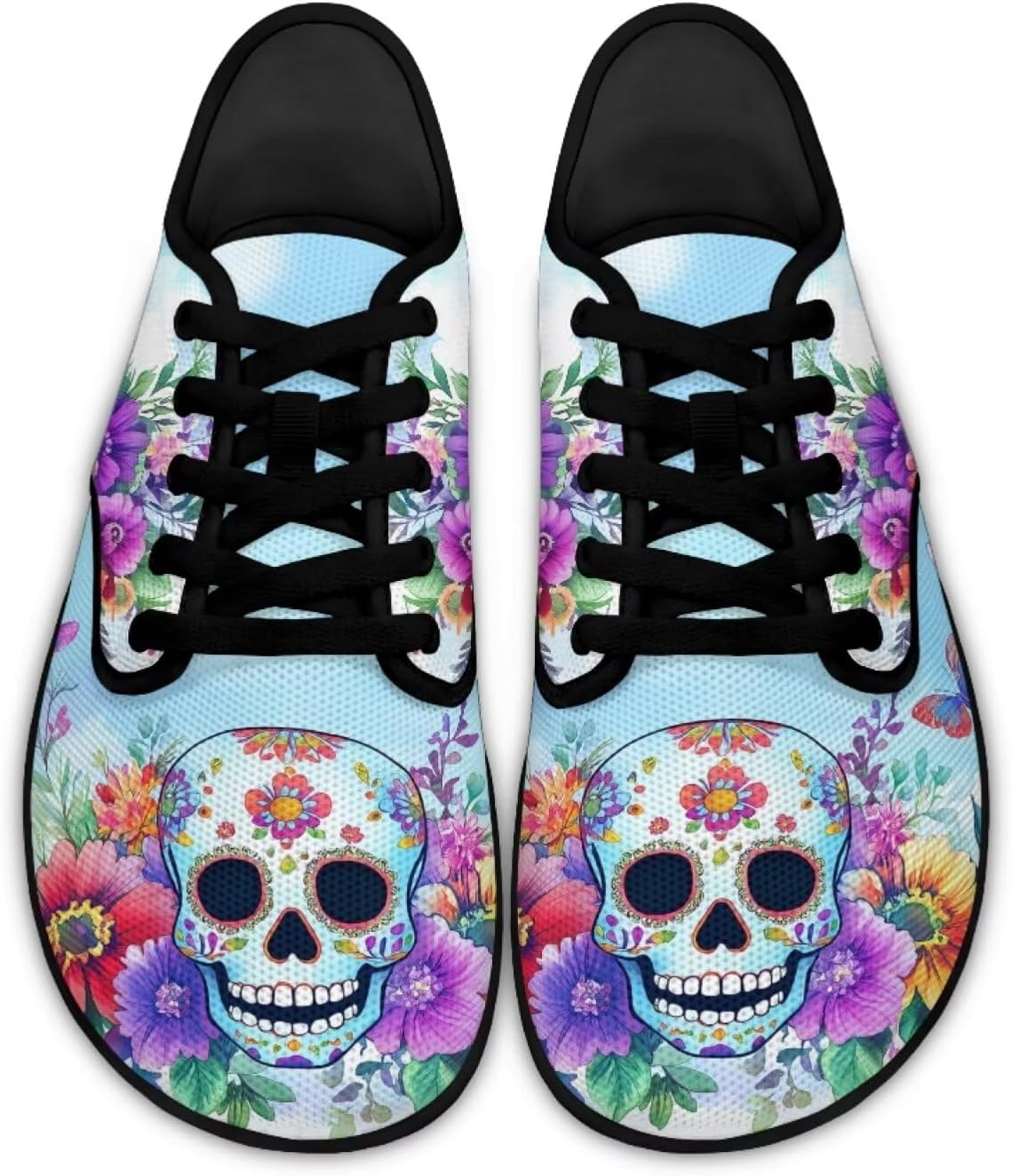 Кроссовки с широким носком в виде черепа для мужчин и женщин, минималистичные, дышащие, для бега по тропинкам и ходьбы Pointodoor, Skull Butterfly Flower Print
Кроссовки с широким носком в виде черепа для мужчин и женщин, минималистичные, дышащие, для бега по тропинкам и ходьбы Pointodoor, Skull Butterfly Flower Print