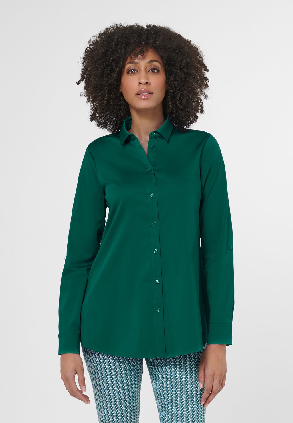 Блузка на пуговицах MADELEINE, зеленый
Блузка на пуговицах MADELEINE, зеленый