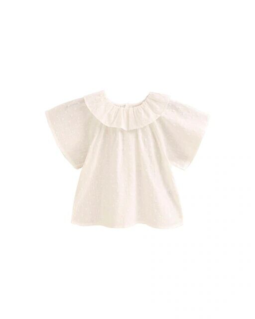 Блузка из плюмети для девочки с воротником с рюшами Dadati, белый
Блузка из плюмети для девочки с воротником с рюшами Dadati, белый