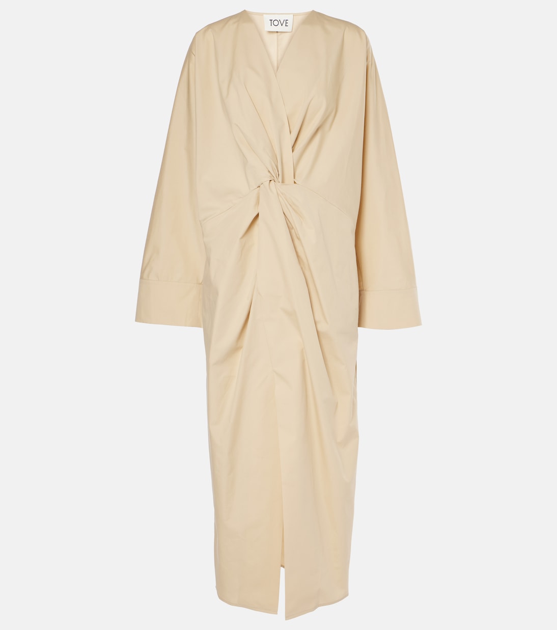 Платье миди из хлопка с драпировкой Ailin Tove, песочный
Платье миди из хлопка с драпировкой Ailin Tove, песочный