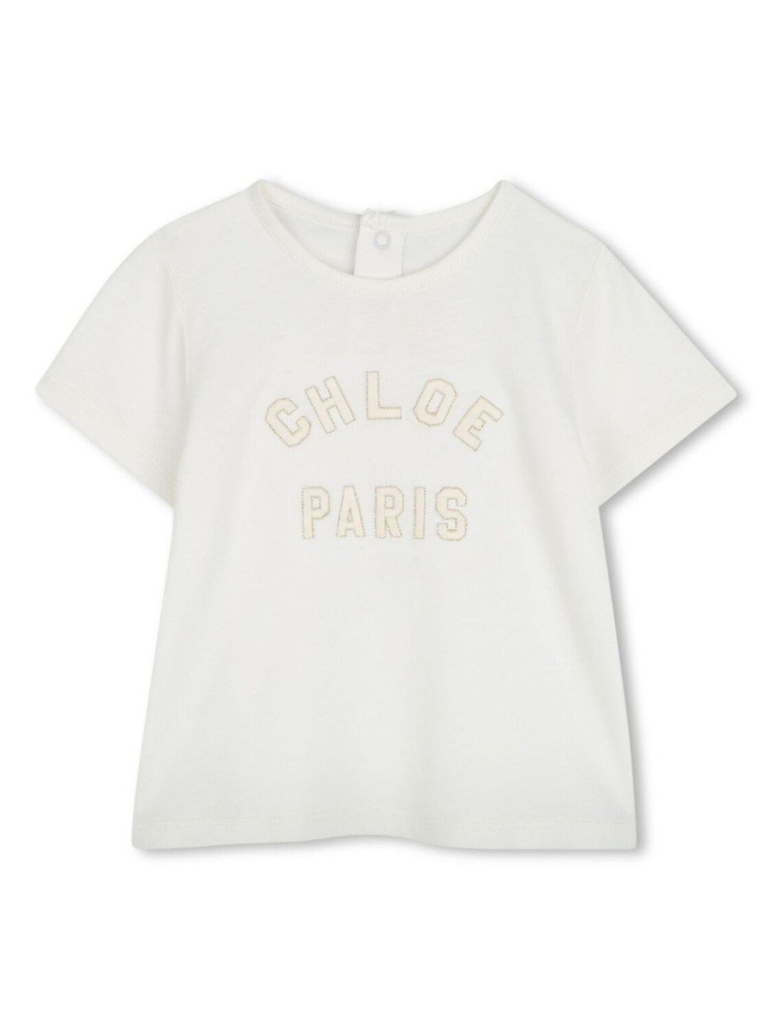 Chloé Kids футболка с вышитым логотипом, белый
Chloé Kids футболка с вышитым логотипом, белый