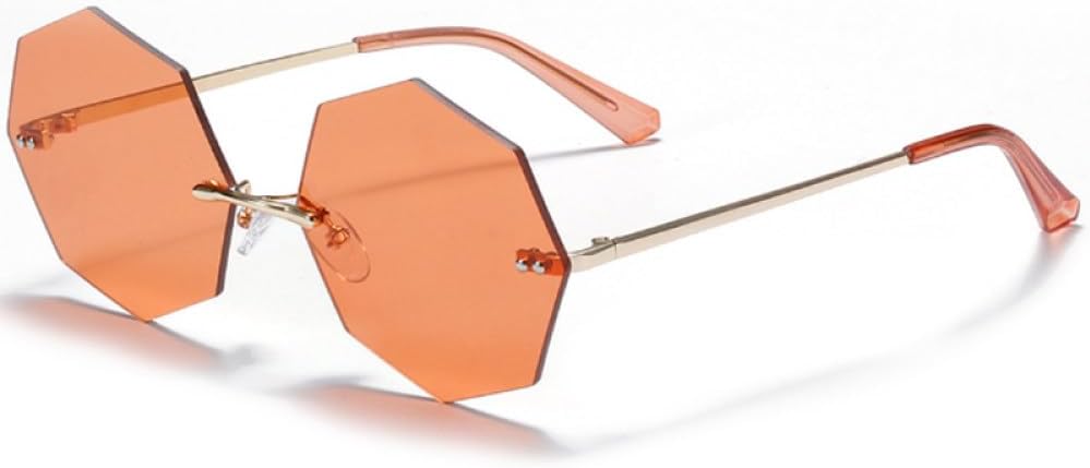 Солнцезащитные очки Polygon без оправы для мужчин и женщин, модные ретро-очки с металлическим покрытием, защита от УФ-излучения UV400, подарки для вечеринок MTZJH, Gold Orange
Солнцезащитные очки Polygon без оправы для мужчин и женщин, модные ретро-очки с металлическим покрытием, защита от УФ-излучения UV400, подарки для вечеринок MTZJH, Gold Orange