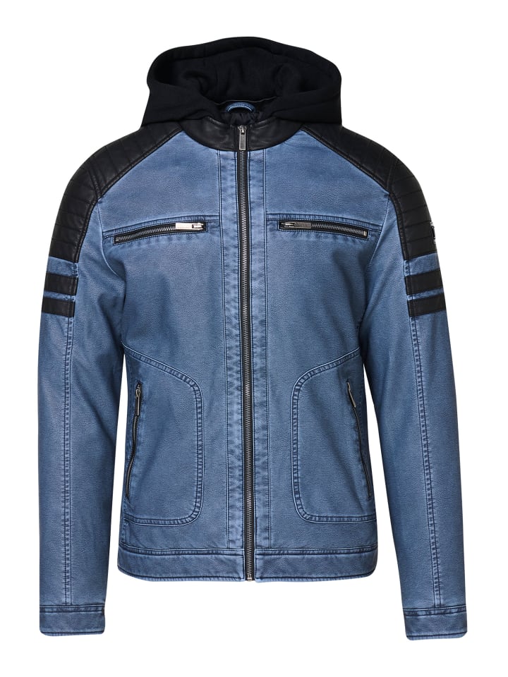 Куртка из искусственной кожи синего цвета KOROSHI
Куртка из искусственной кожи синего цвета KOROSHI