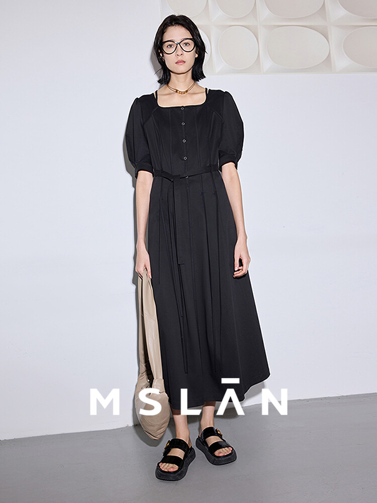 Платье Mslan с полоской, черный
Платье Mslan с полоской, черный