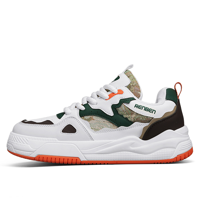 RENBEN Дышащие увеличивающие рост скейтерские кроссовки мужские низкие бело-зеленые, цвет White Green
RENBEN Дышащие увеличивающие рост скейтерские кроссовки мужские низкие бело-зеленые, цвет White Green