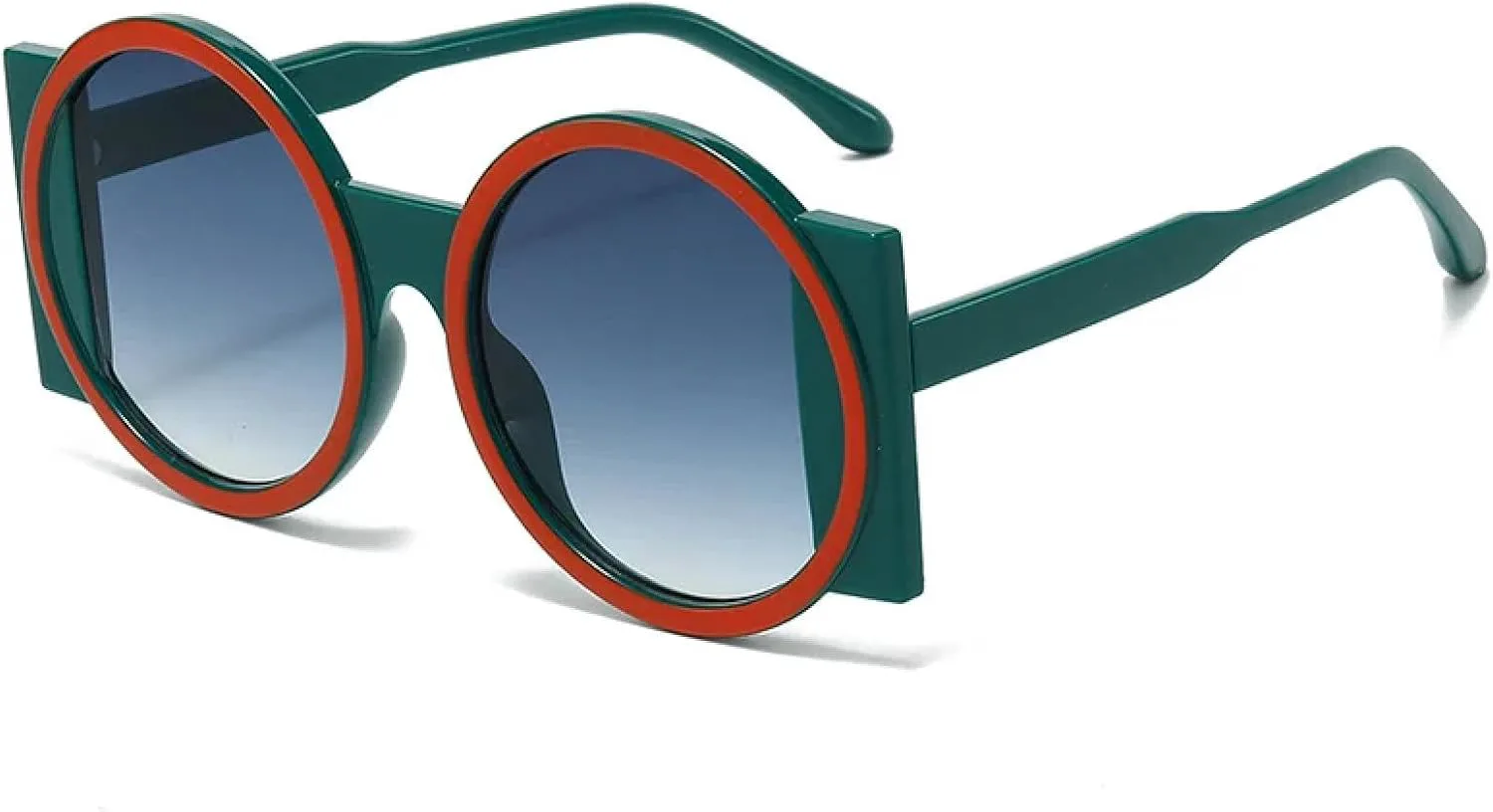 Модные большие круглые солнцезащитные очки для женщин, контрастные цвета, защита от УФ-излучения UV400, ретро-стиль, уникальные для мужчин HHZZYVY, Green Orange Blue
Модные большие круглые солнцезащитные очки для женщин, контрастные цвета, защита от УФ-излучения UV400, ретро-стиль, уникальные для мужчин HHZZYVY, Green Orange Blue
