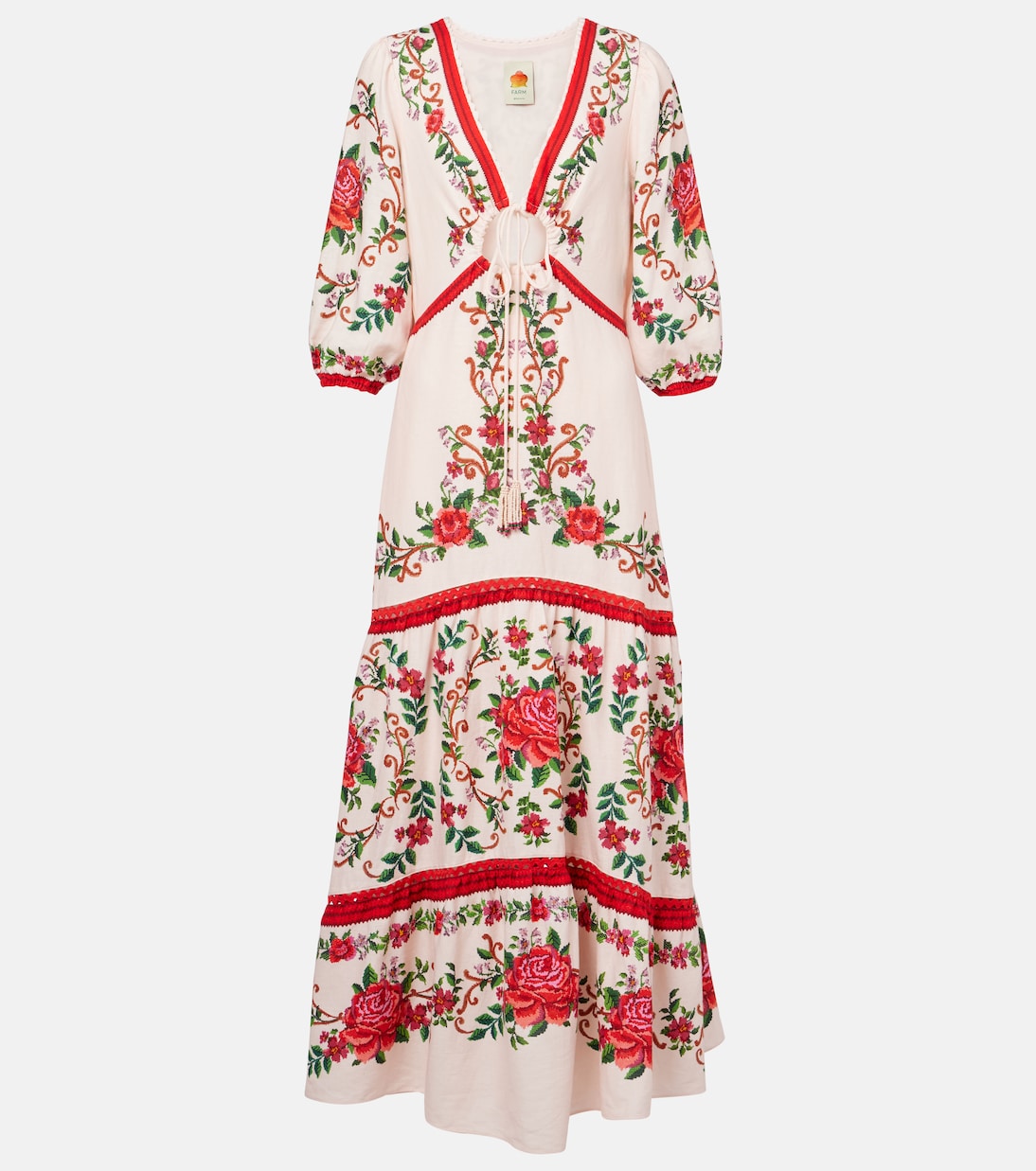 Макси-платье из льняной ткани с цветочным принтом Farm Rio, Flower Tapestry Pink
Макси-платье из льняной ткани с цветочным принтом Farm Rio, Flower Tapestry Pink