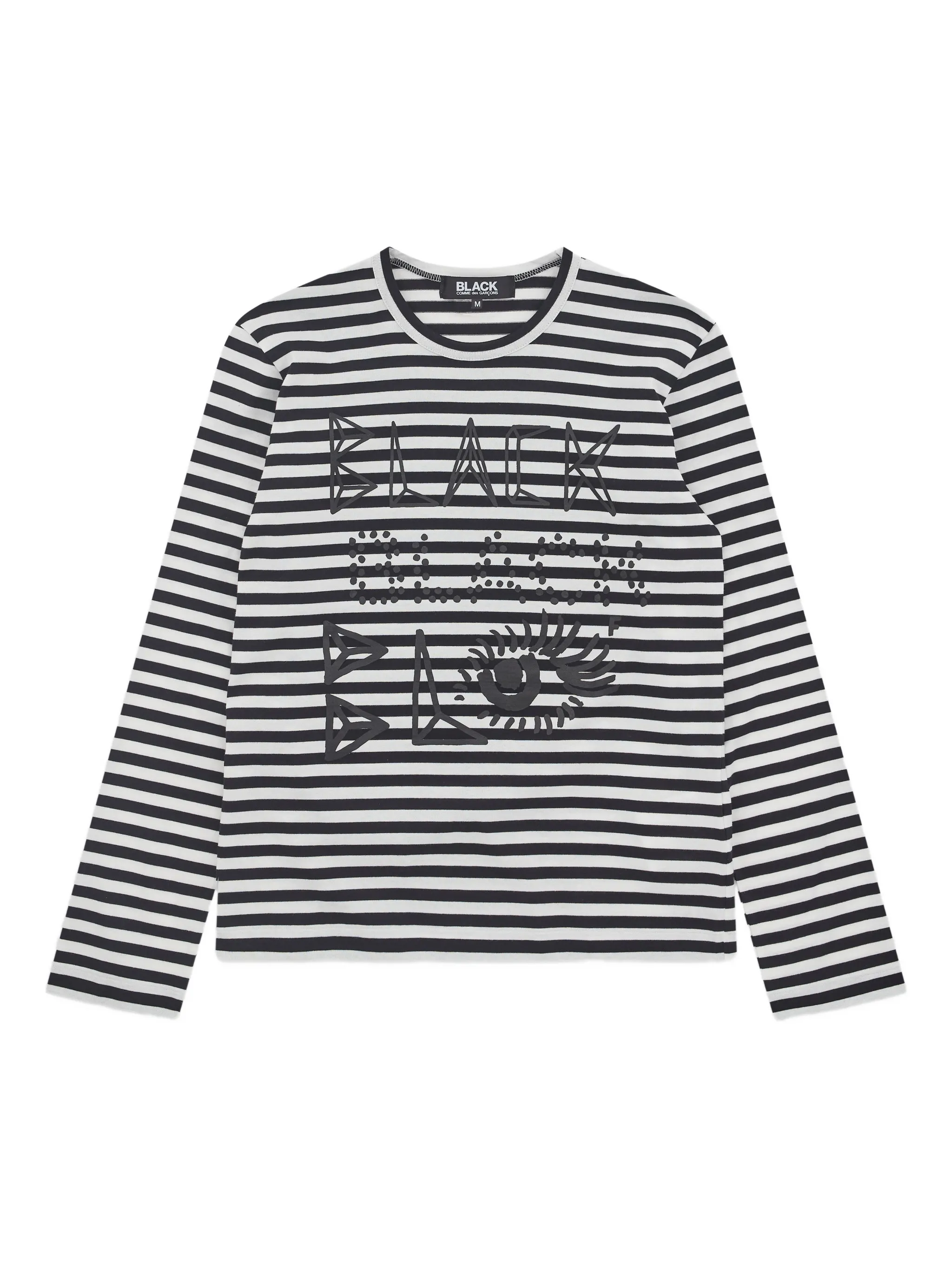 Полосатая футболка с длинными рукавами Black Comme Des Garçons, белый
Полосатая футболка с длинными рукавами Black Comme Des Garçons, белый