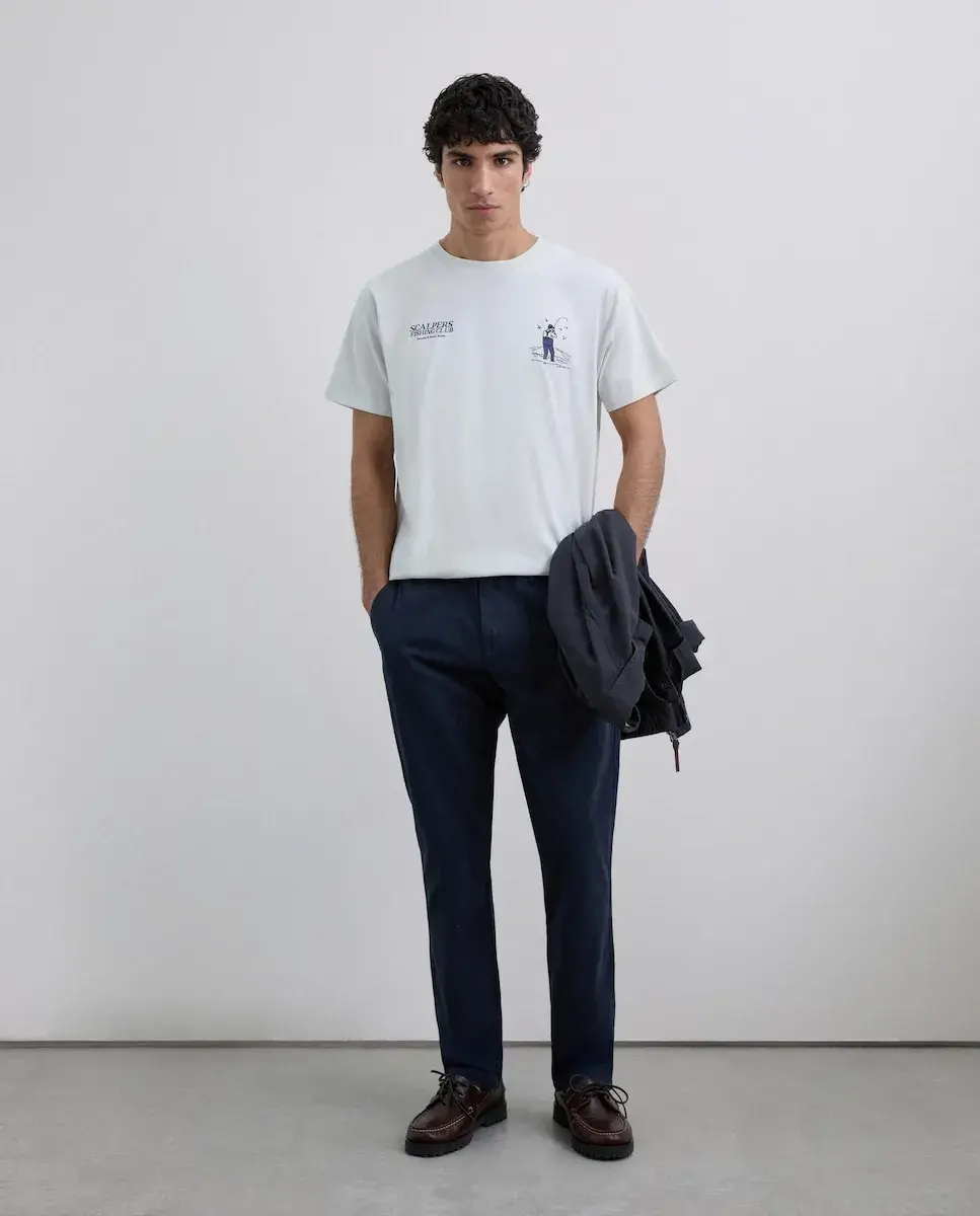 Мужская хлопковая футболка с коротким рукавом, обычного кроя Scalpers, светло-серый
Мужская хлопковая футболка с коротким рукавом, обычного кроя Scalpers, светло-серый