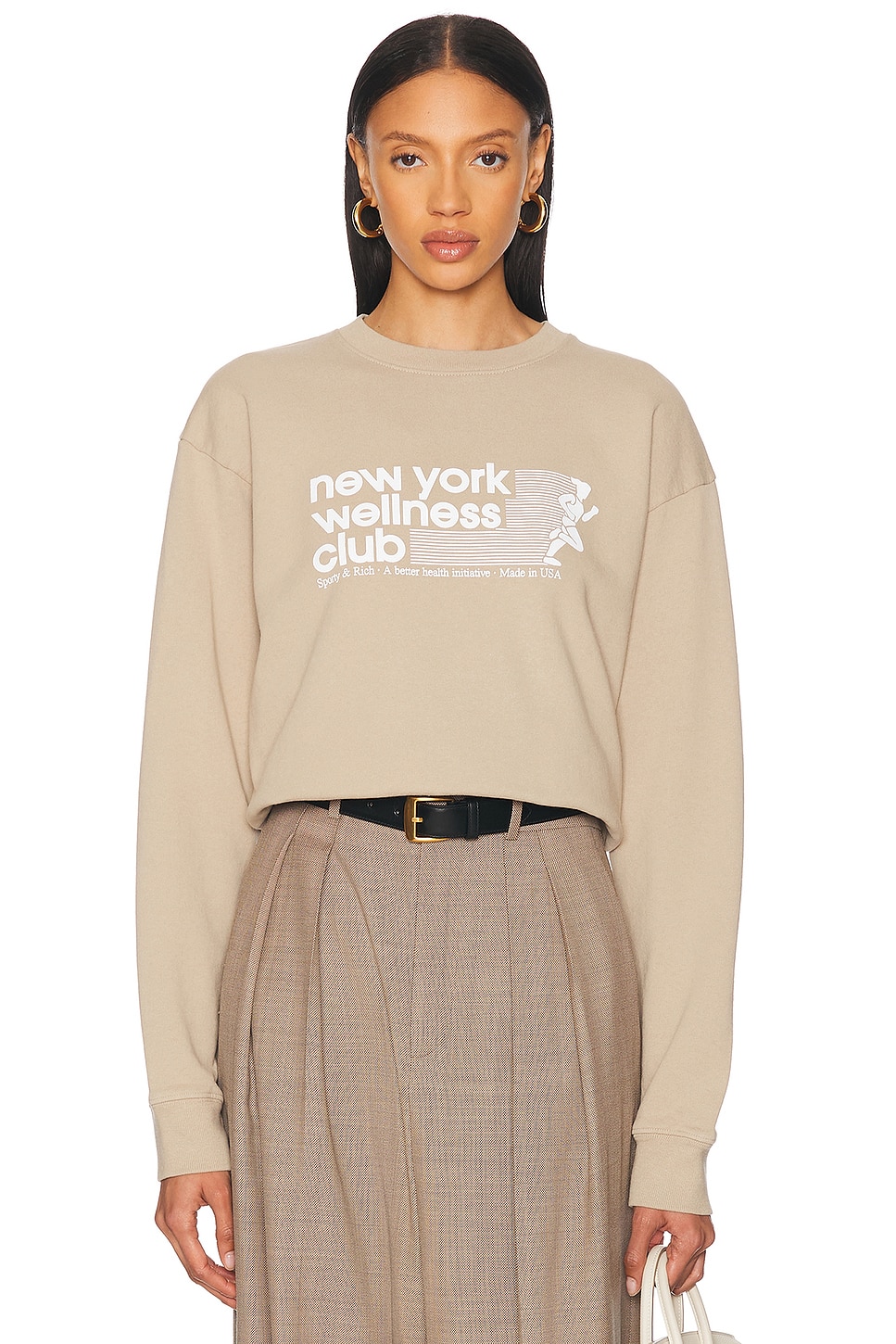 Свитшот с круглым вырезом USA Wellness Club Sporty & Rich, Elephant
Свитшот с круглым вырезом USA Wellness Club Sporty & Rich, Elephant