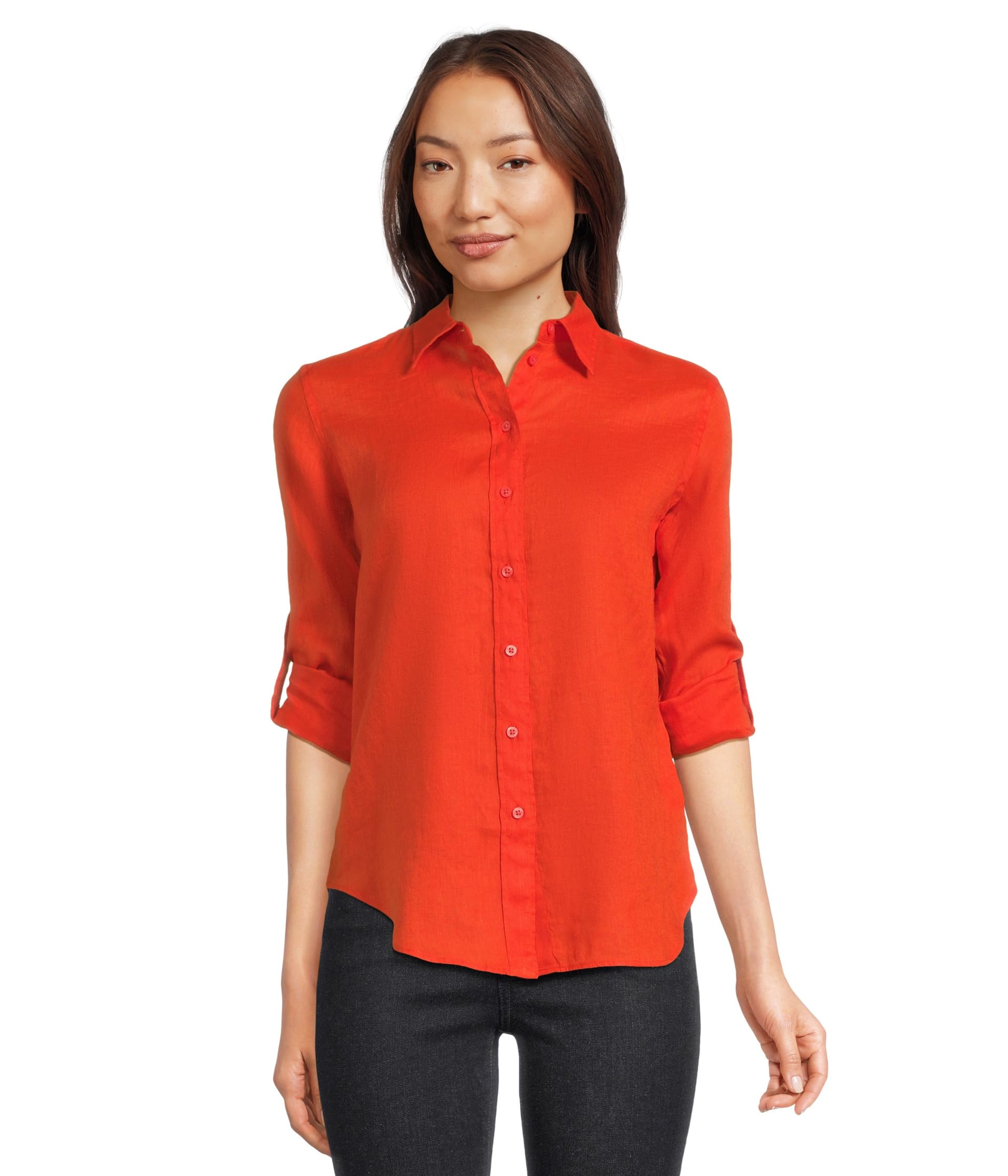 Рубашка Lauren Ralph Lauren Petite Linen Roll Tab–Sleeve Shirt, цвет Orange Lily
Рубашка Lauren Ralph Lauren Petite Linen Roll Tab–Sleeve Shirt, цвет Orange Lily