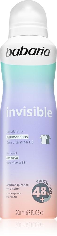 Дезодорант-Невидимый спрей-антиперспирант для удаления белых и желтых пятен Babaria, 200 мл
Дезодорант-Невидимый спрей-антиперспирант для удаления белых и желтых пятен Babaria, 200 мл