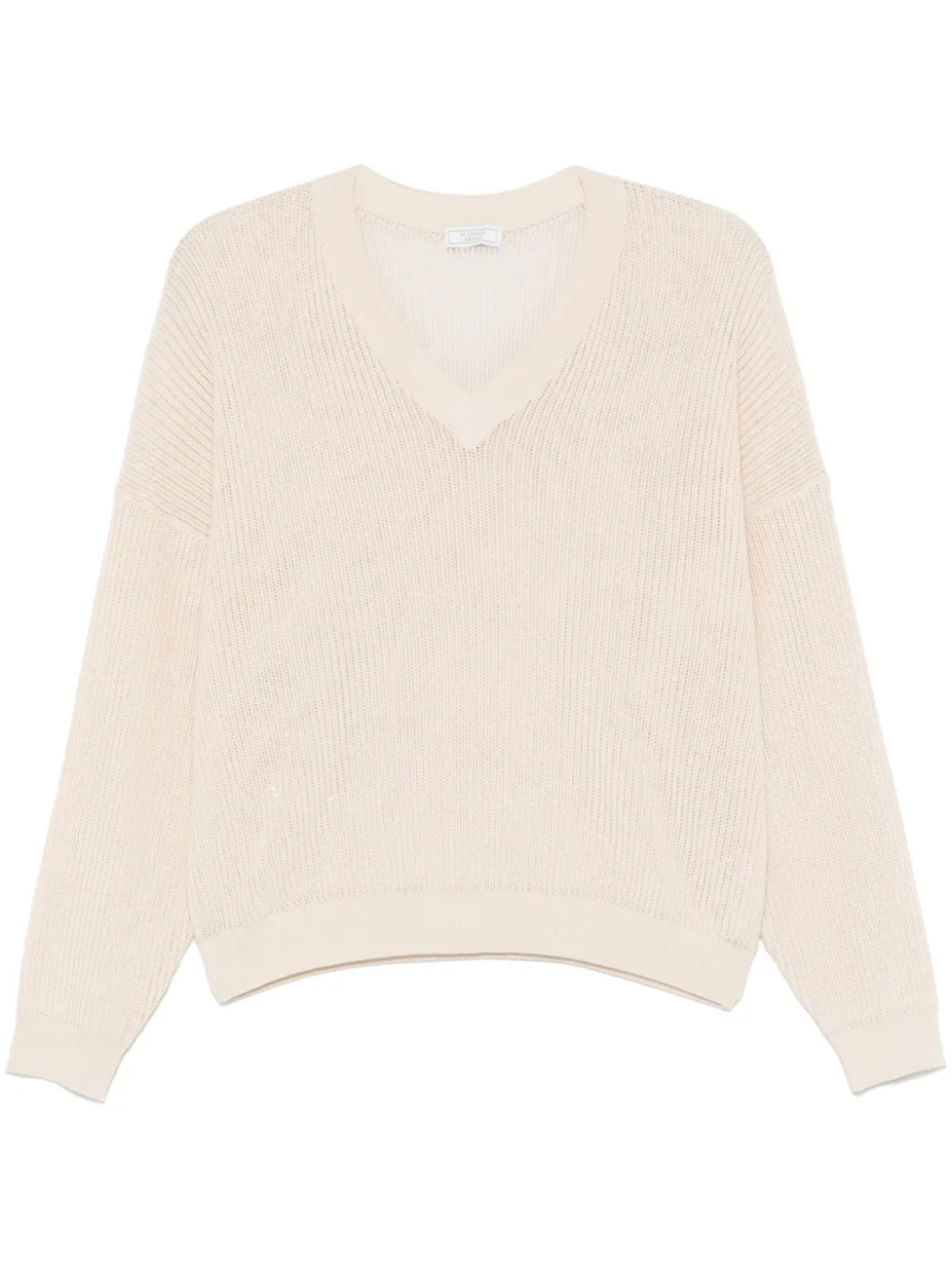 Хлопковый топ Peserico с пайетками, нейтральный
Хлопковый топ Peserico с пайетками, нейтральный