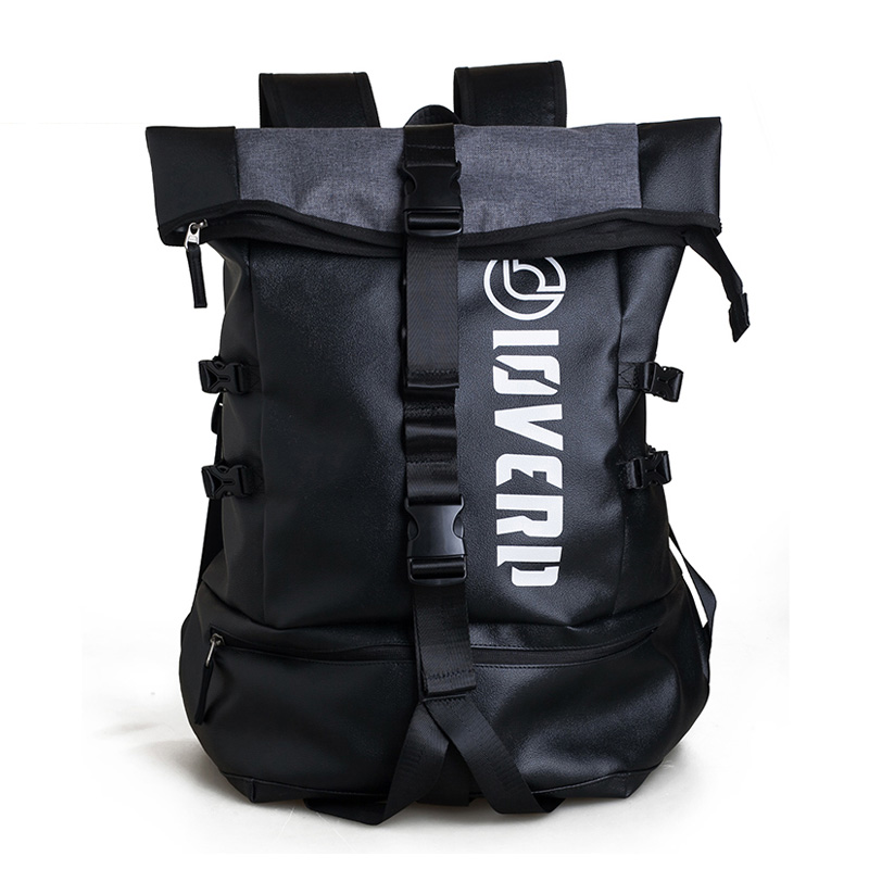 LOVERPUSS Синтетический рюкзак большого размера унисекс цветной блок черный 
LOVERPUSS Синтетический рюкзак большого размера унисекс цветной блок черный