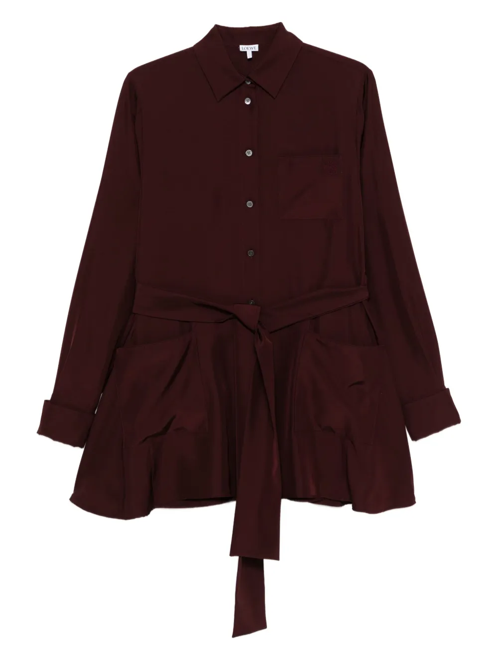 Топ-рубашка с поясом LOEWE, красный
Топ-рубашка с поясом LOEWE, красный