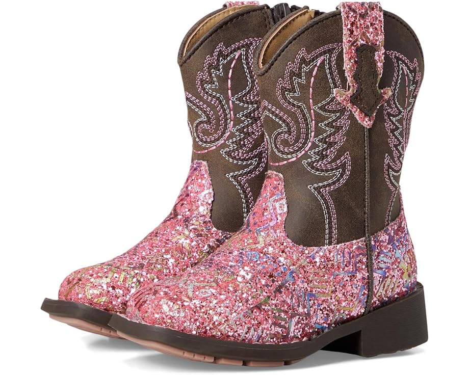 Детские сапоги Roper Kids Glitter Aztec, Pink Southwest Glitter Vamp/Brown Shaft
Детские сапоги Roper Kids Glitter Aztec, Pink Southwest Glitter Vamp/Brown Shaft