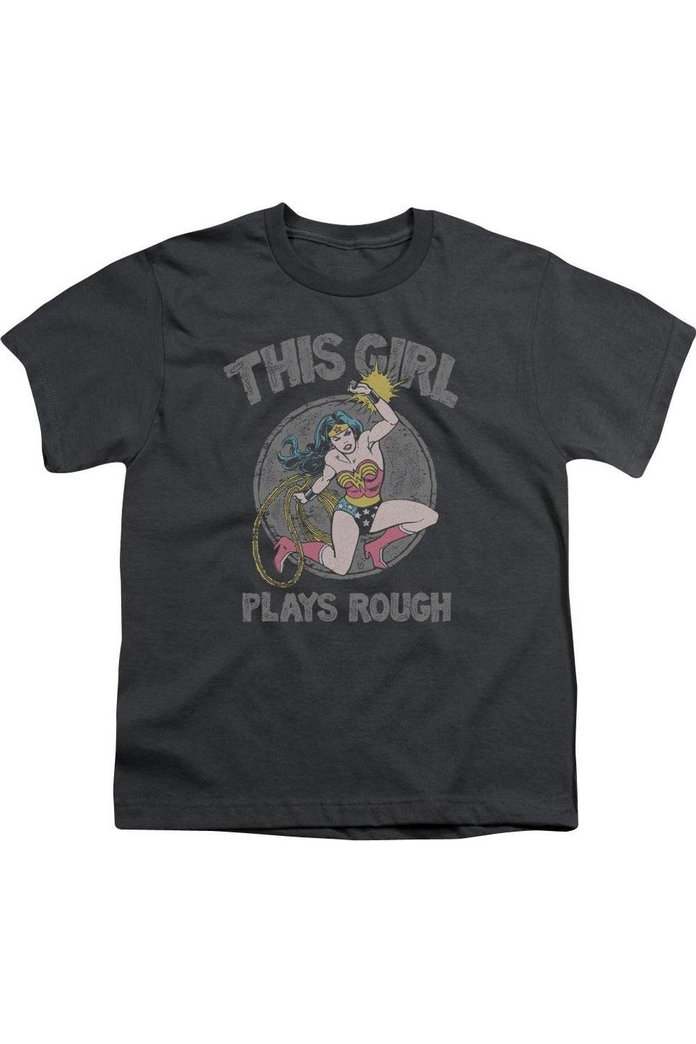 Футболка DC Comics с коротким рукавом для детей "Plays Rough" Gildan, Charcoal
Футболка DC Comics с коротким рукавом для детей "Plays Rough" Gildan, Charcoal