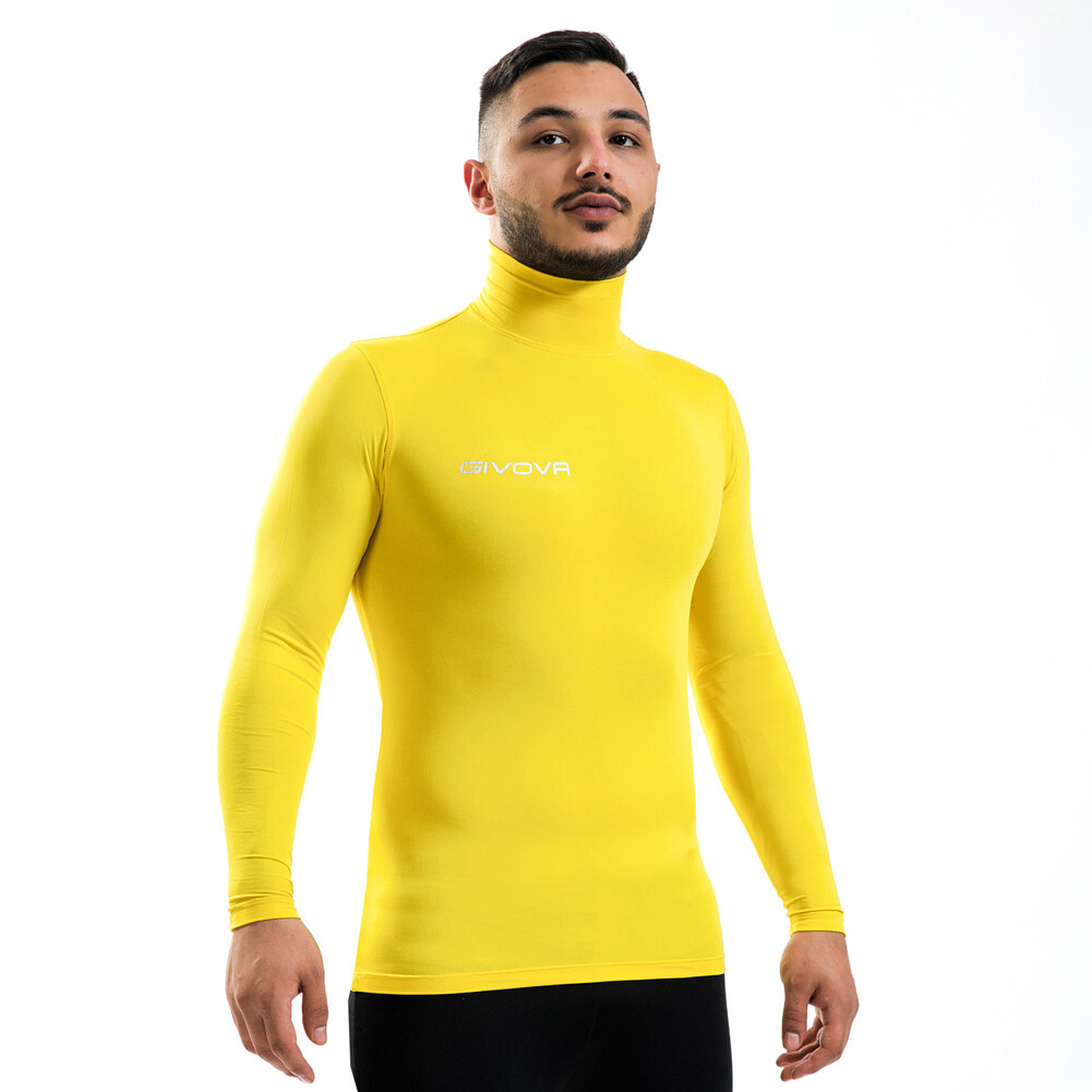 Функциональная рубашка с воротником Givova Baselayer Corpus 3 желтая 
Функциональная рубашка с воротником Givova Baselayer Corpus 3 желтая