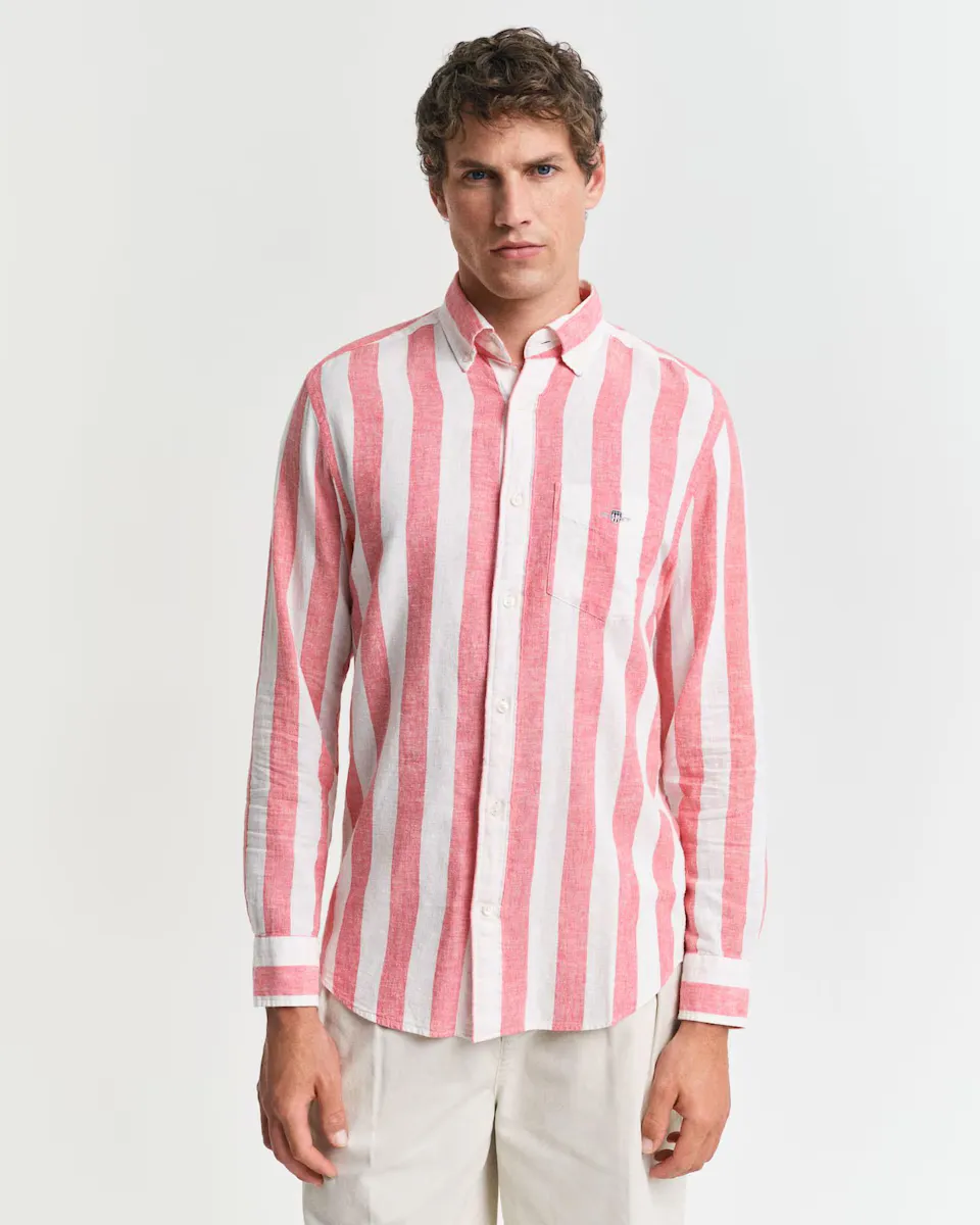 Мужская рубашка прямого кроя с полосатым узором Gant, красный
Мужская рубашка прямого кроя с полосатым узором Gant, красный