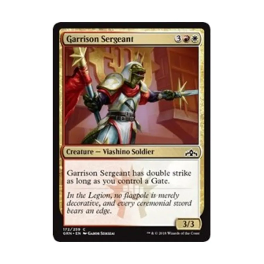 CCG Гарнизонный сержант (К), MTG - Guilds of Ravnica
CCG Гарнизонный сержант (К), MTG - Guilds of Ravnica