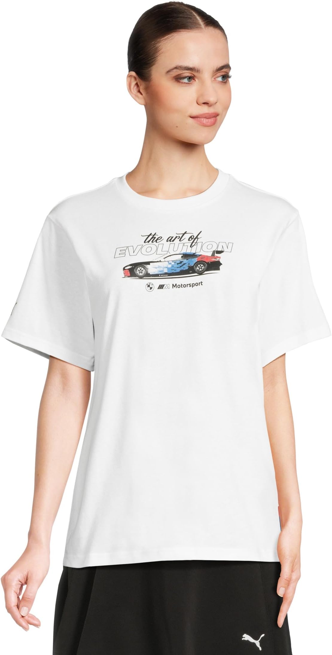 Женская футболка с графикой BMW M Motorsport PUMA, Puma White
Женская футболка с графикой BMW M Motorsport PUMA, Puma White