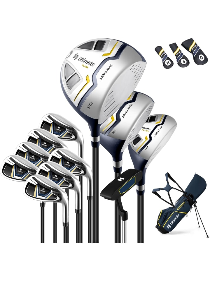 COSTWAY Полный набор мужских клюшек для гольфа синего цвета
COSTWAY Полный набор мужских клюшек для гольфа синего цвета