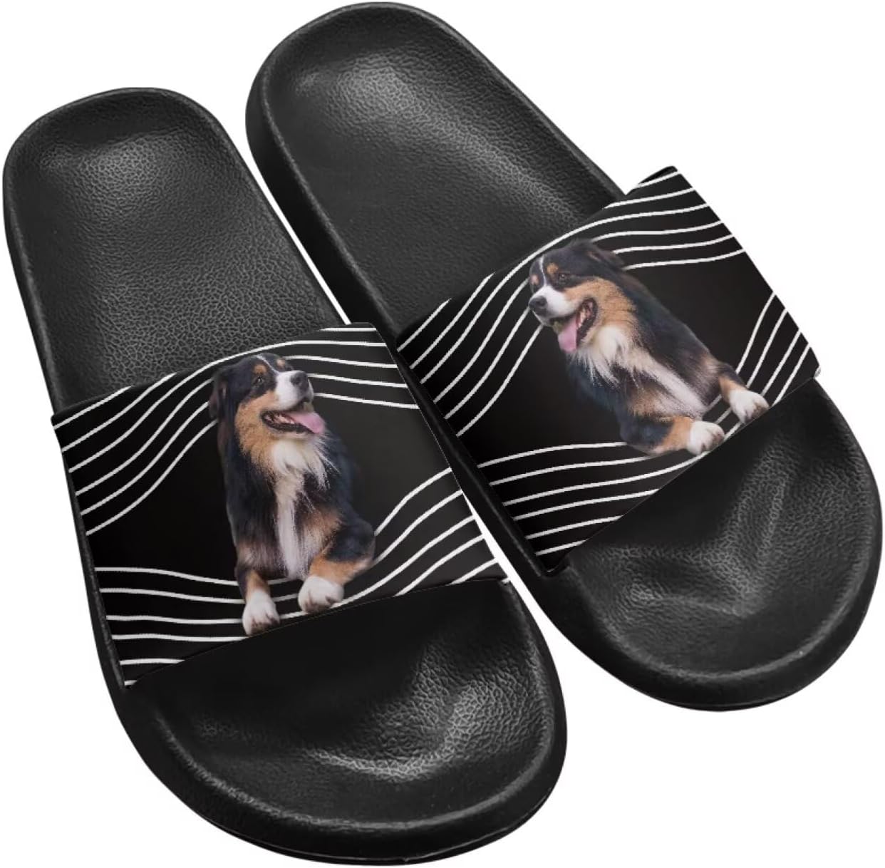 Шлепанцы для женщин и мужчин, с мягкой подошвой, пляжные, бассейные, для душа, легкие, для дома и улицы Getelinseng, Collie Stripe
Шлепанцы для женщин и мужчин, с мягкой подошвой, пляжные, бассейные, для душа, легкие, для дома и улицы Getelinseng, Collie Stripe