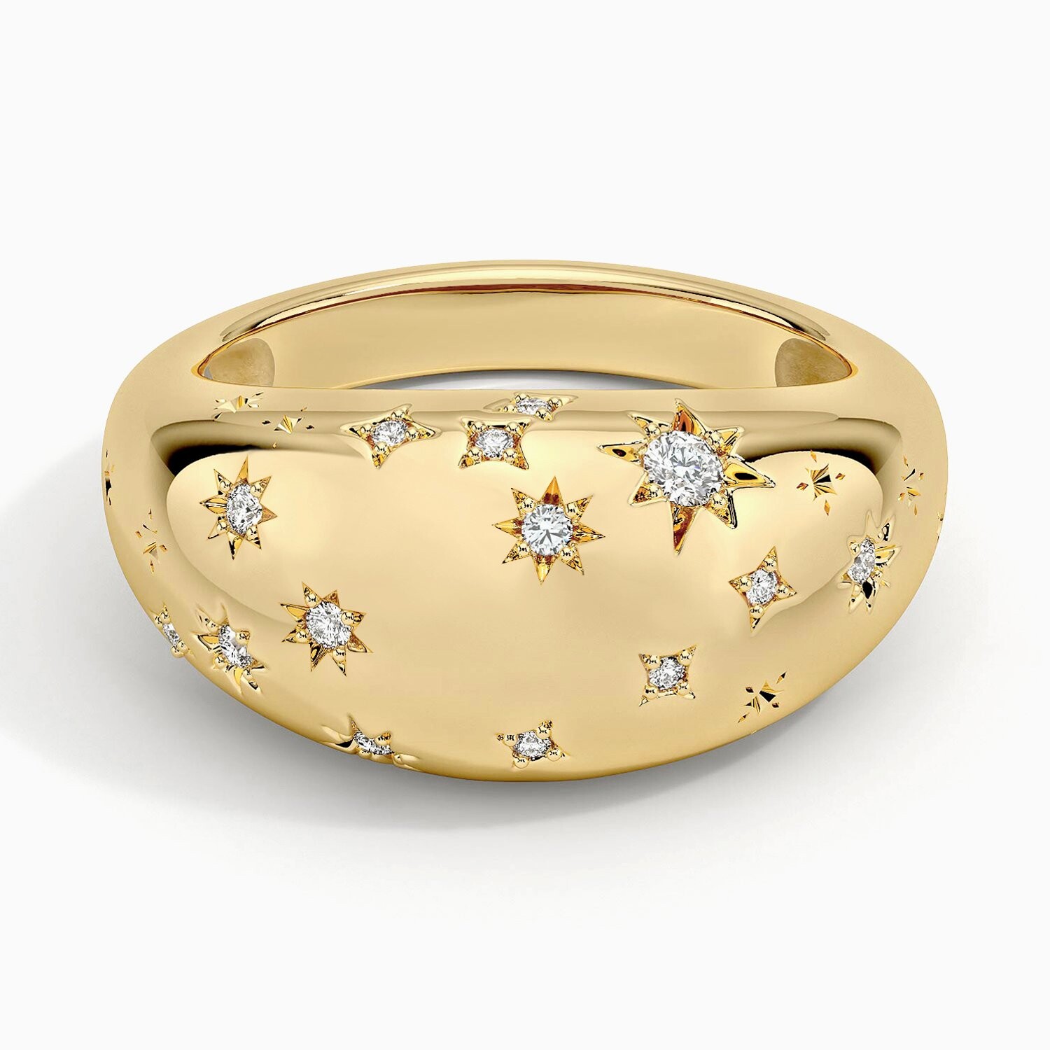 Кольцо с бриллиантовым куполом в виде созвездия Водолея Brilliant Earth
Кольцо с бриллиантовым куполом в виде созвездия Водолея Brilliant Earth