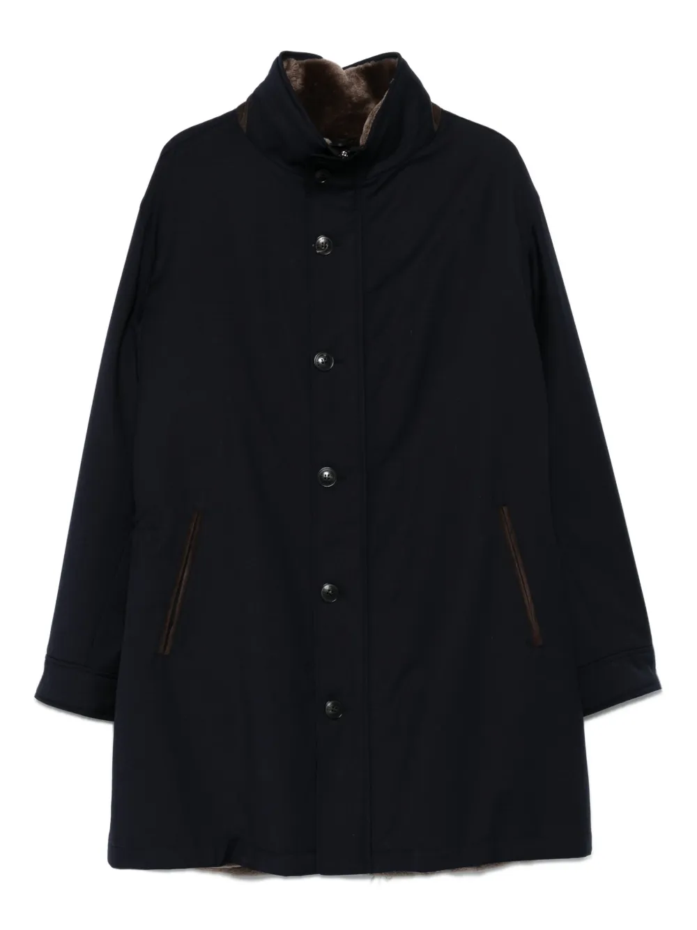 Пальто на пуговицах с бархатным воротником Manzoni 24, синий
Пальто на пуговицах с бархатным воротником Manzoni 24, синий