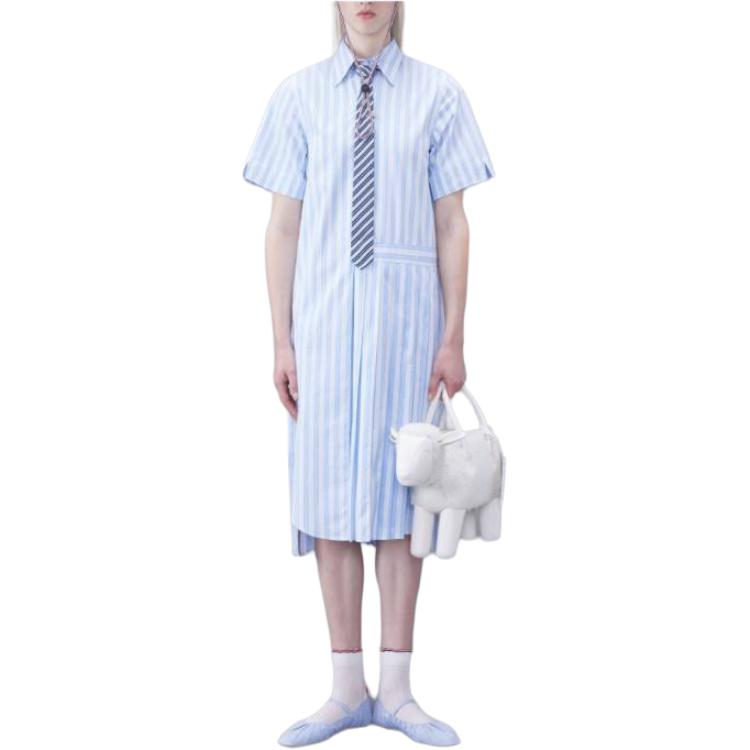 Женское платье с коротким рукавом THOM BROWNE, голубой
Женское платье с коротким рукавом THOM BROWNE, голубой