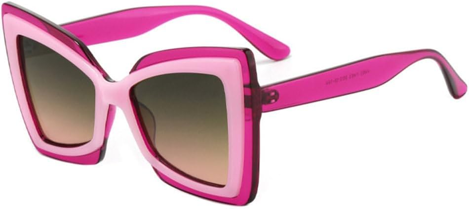 Модные солнцезащитные очки большого размера «кошачий глаз» с двухцветными линзами в стиле ретро, градиентные линзы, защита от УФ-излучения UV400, трендовые солнцезащитные очки для мужчин TYUVIVO, Purple Green Pink
Модные солнцезащитные очки большого размера «кошачий глаз» с двухцветными линзами в стиле ретро, градиентные линзы, защита от УФ-излучения UV400, трендовые солнцезащитные очки для мужчин TYUVIVO, Purple Green Pink