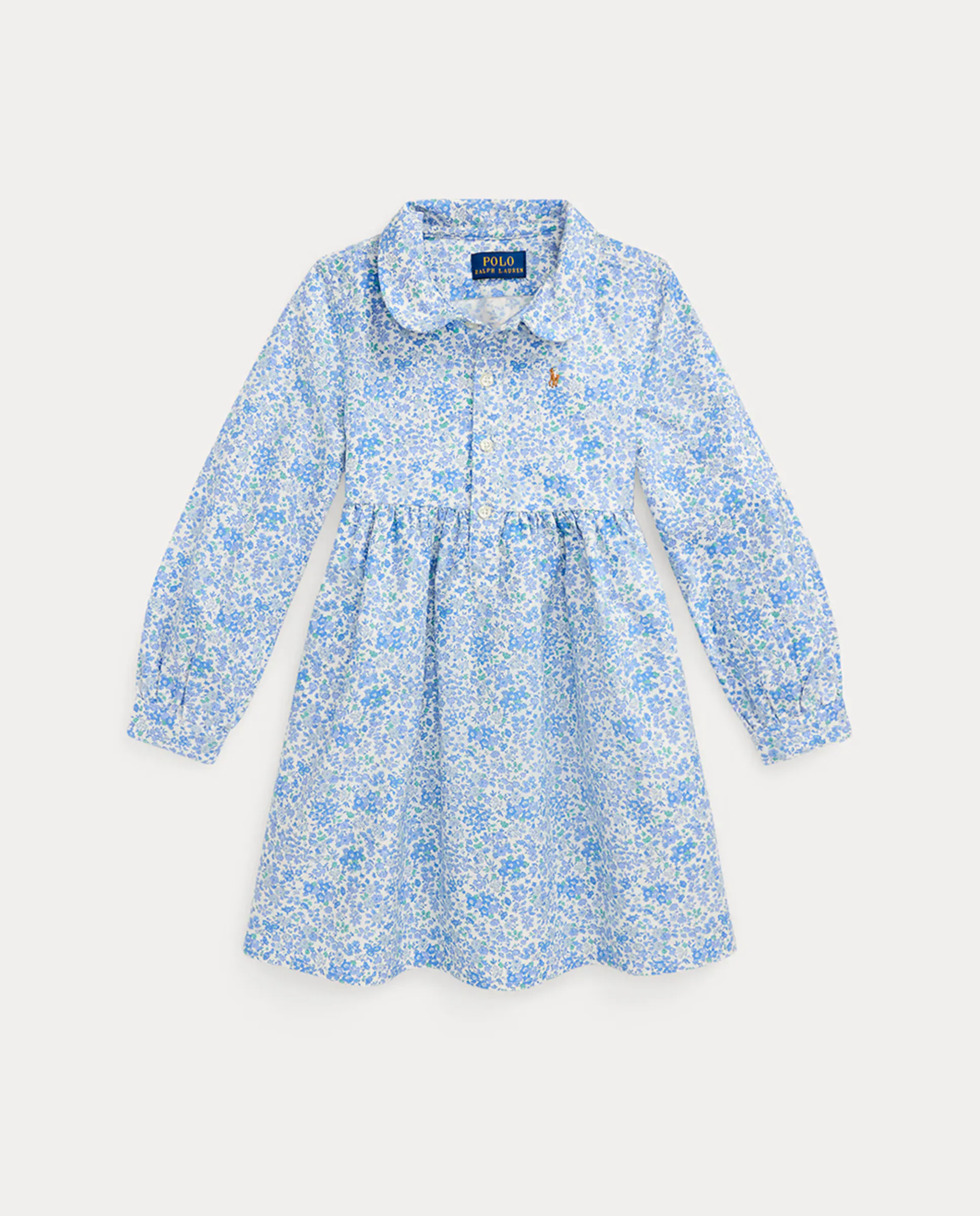 Детское платье из хлопка с принтом Polo Ralph Lauren, синий
Детское платье из хлопка с принтом Polo Ralph Lauren, синий