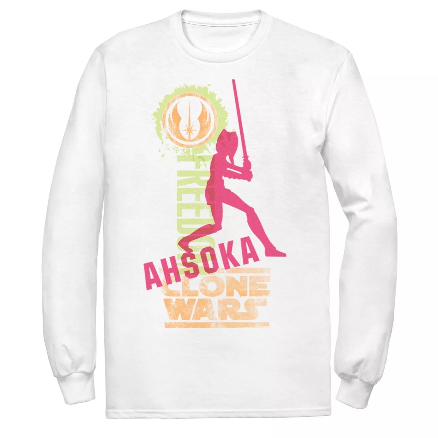 Мужская футболка с силуэтом Асоки и плакатом «Звездные войны Войны клонов» Star Wars
Мужская футболка с силуэтом Асоки и плакатом «Звездные войны Войны клонов» Star Wars